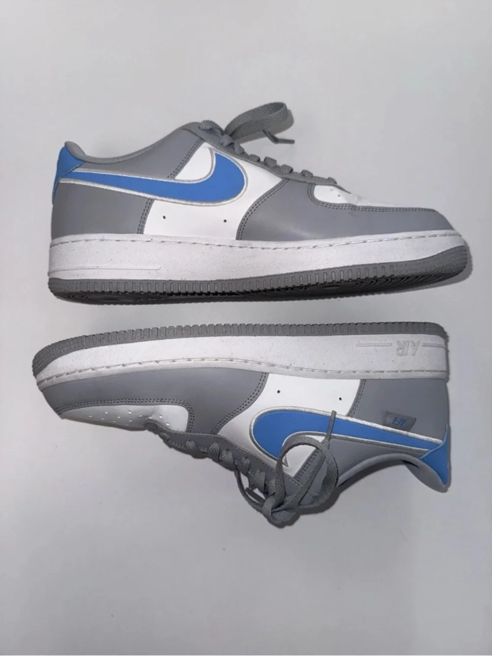 Nike Air Force 1 '07 Next Nature Men’s Wolf Gray & University Blue Size 10.5